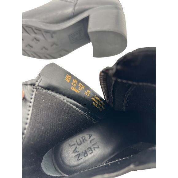 Naturalizer Emmy ankle boot black leather, size 7M - Picture 8 of 9